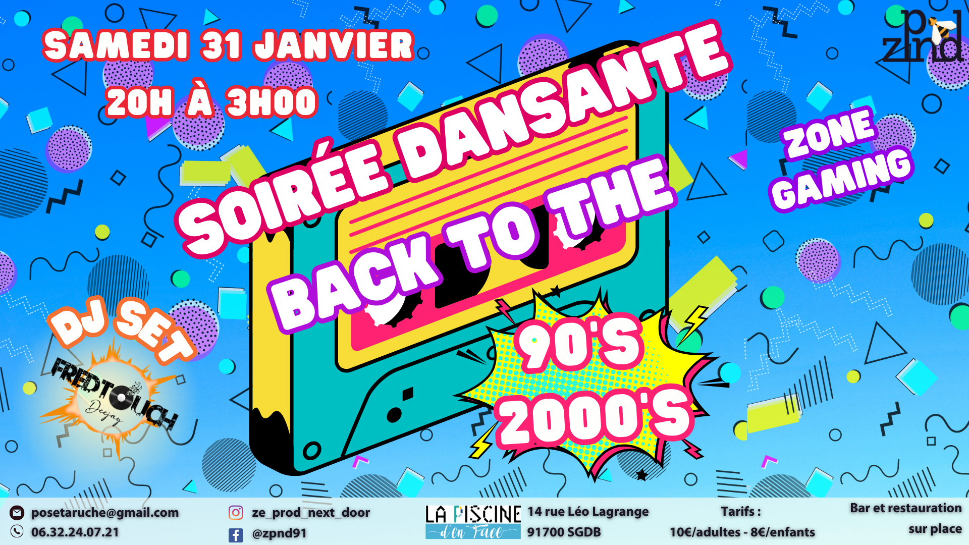 Soirée dansante année 90/2000